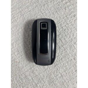 Samsung SGH-T329 Samsung Stripe Black & Silver T Mobile Rare Flip Phone Untested